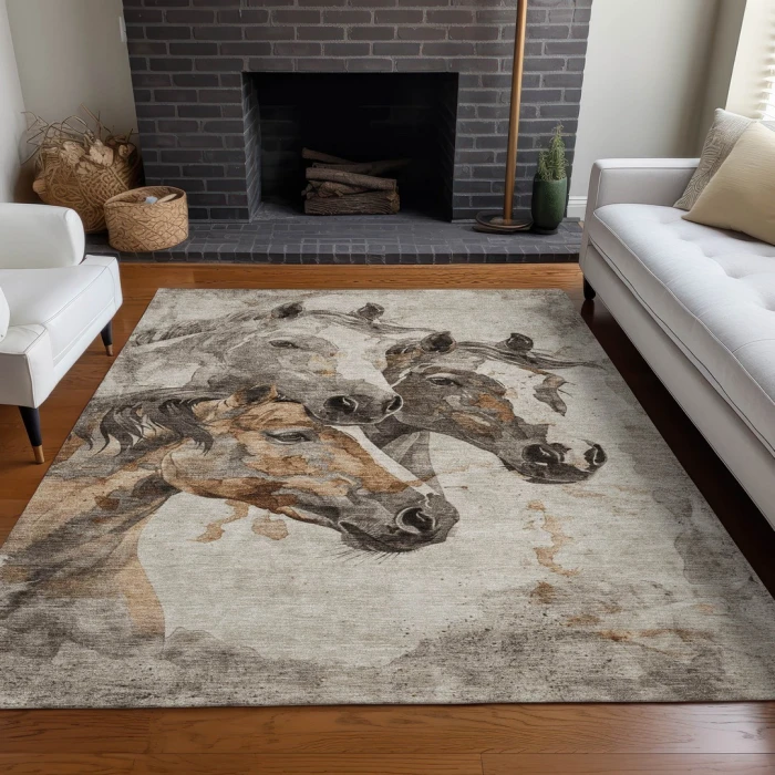 Addison Rugs Chantille Brown ACN1718 9ft. x 12ft. Rect. Rug