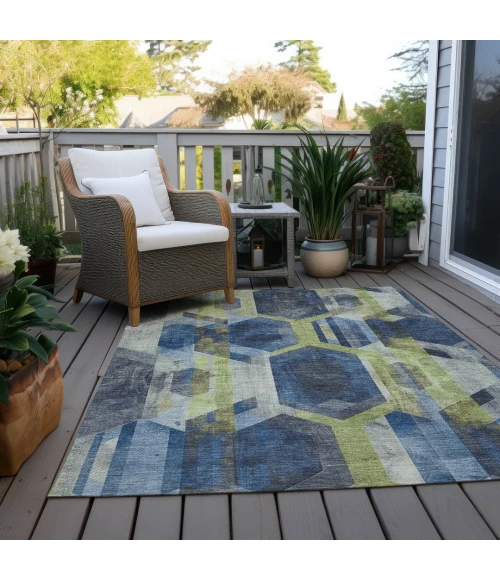 Addison Rugs Chantille Blue ACN1722 5ft. x 7ft.6in. Rect. Rug