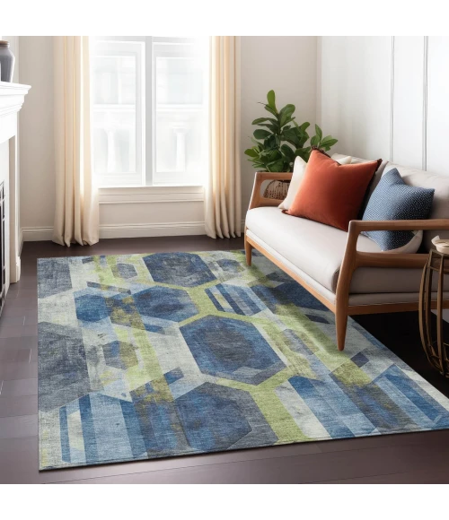 Addison Rugs Chantille Blue ACN1722 5ft. x 7ft.6in. Rect. Rug