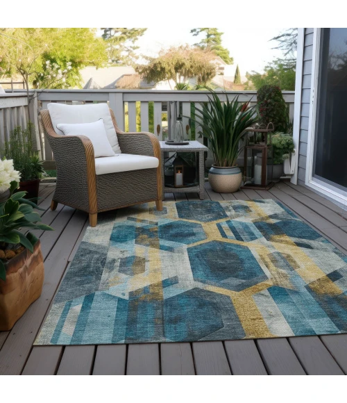 Addison Rugs Chantille Teal ACN1722 5ft. x 7ft.6in. Rect. Rug