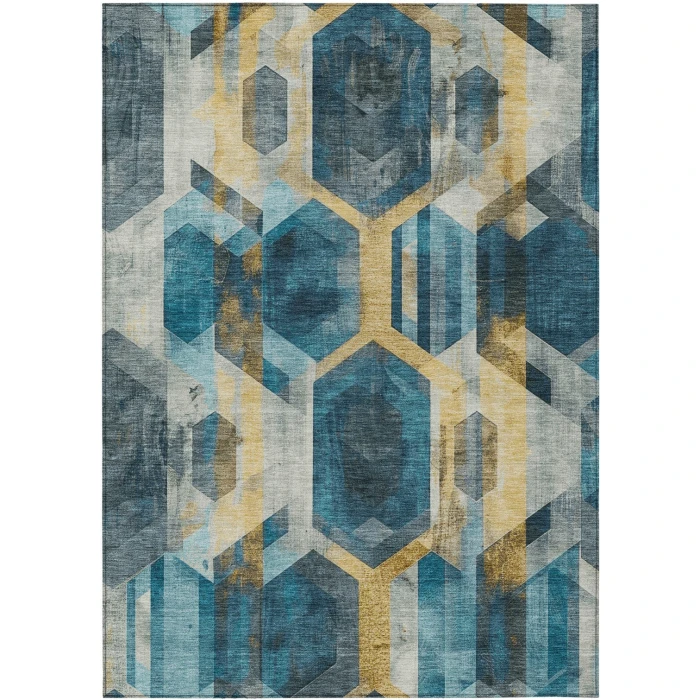 Addison Rugs Chantille Teal ACN1722 9ft. x 12ft. Rect. Rug