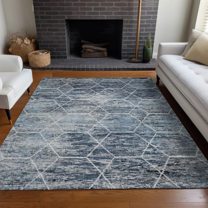 Addison Rugs Chantille Blue ACN1724 8ft. x 10ft. Rect. Rug