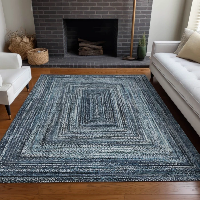 Addison Rugs Chantille Blue ACN1725 9ft. x 12ft. Rect. Rug