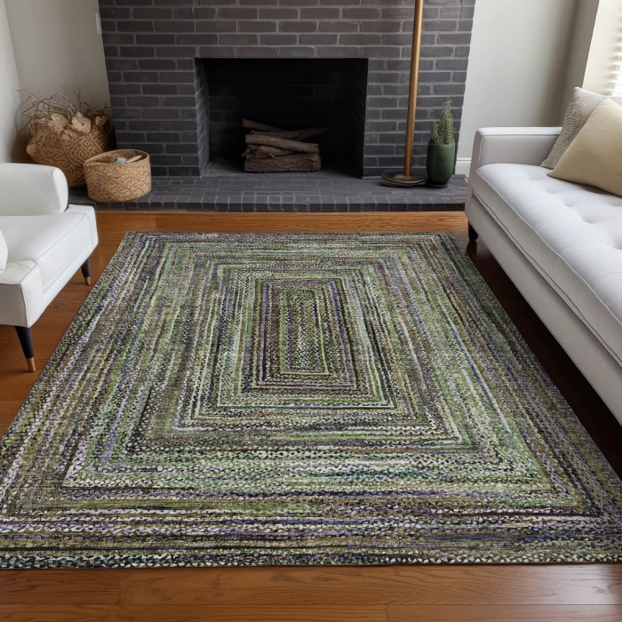 Addison Rugs Chantille Green ACN1725 9ft. x 12ft. Rect. Rug