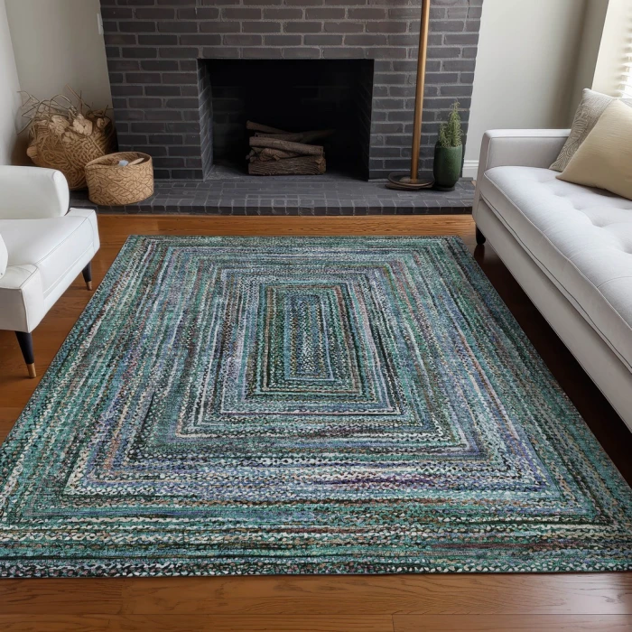 Addison Rugs Chantille Teal ACN1725 5ft. x 7ft.6in. Rect. Rug