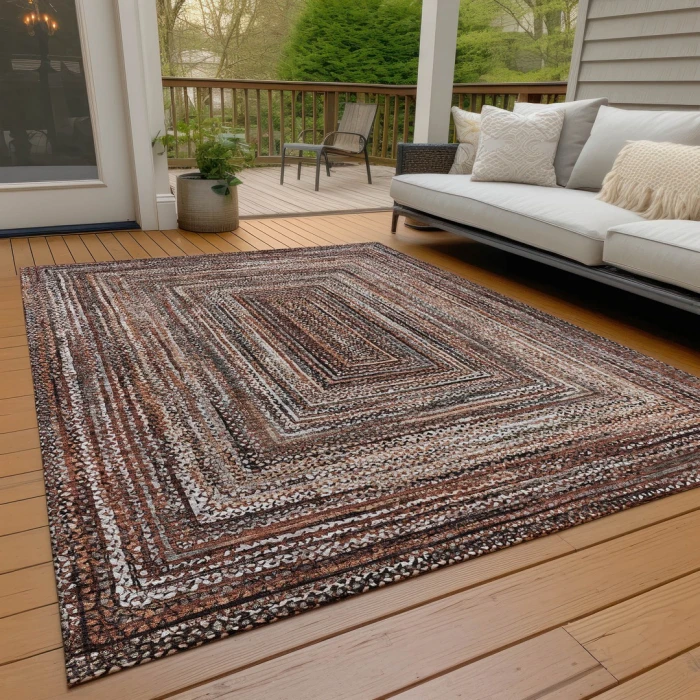 Addison Rugs Chantille Orange ACN1725 9ft. x 12ft. Rect. Rug