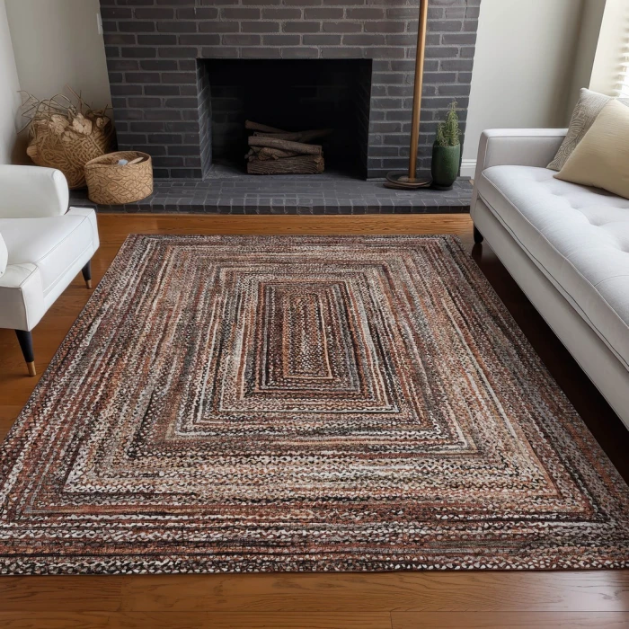 Addison Rugs Chantille Orange ACN1725 9ft. x 12ft. Rect. Rug