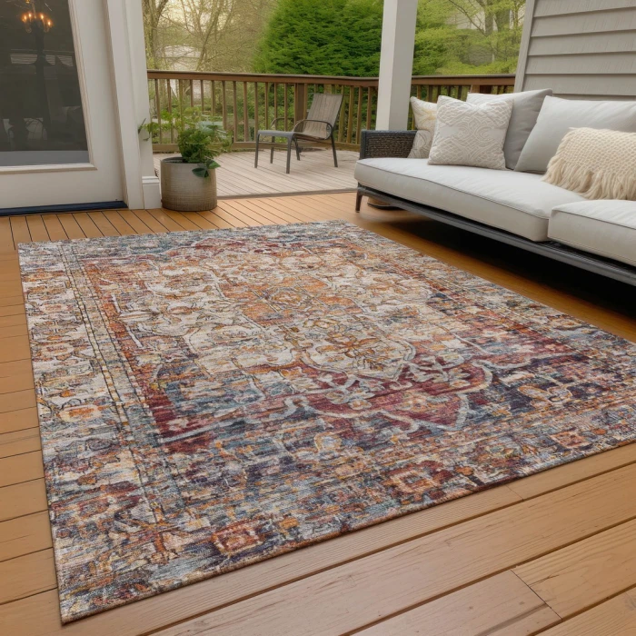 Addison Rugs Chantille Orange ACN1728 5ft. x 7ft.6in. Rect. Rug