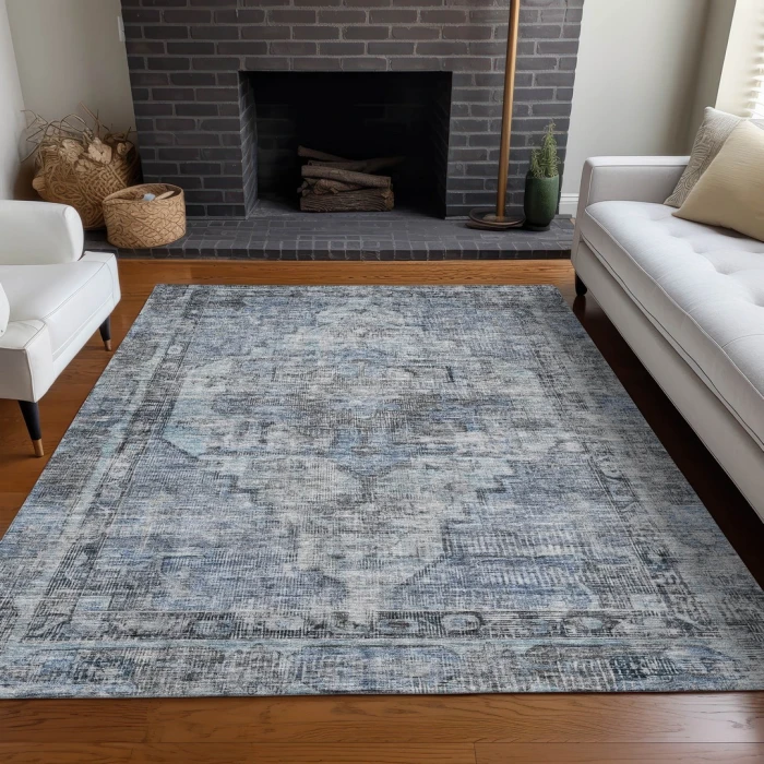 Addison Rugs Chantille Blue ACN1729 9ft. x 12ft. Rect. Rug