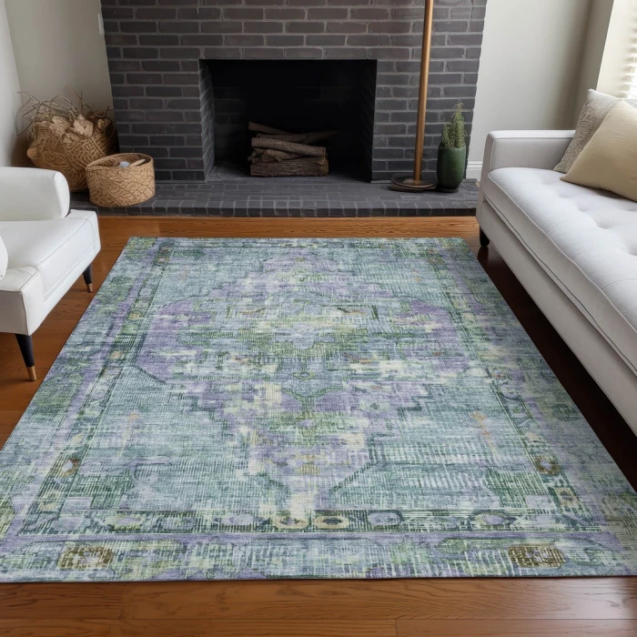 Addison Rugs Chantille Teal ACN1730 9ft. x 12ft. Rect. Rug