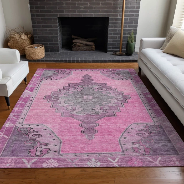 Addison Rugs Chantille Pink ACN1731 8ft. x 10ft. Rect. Rug