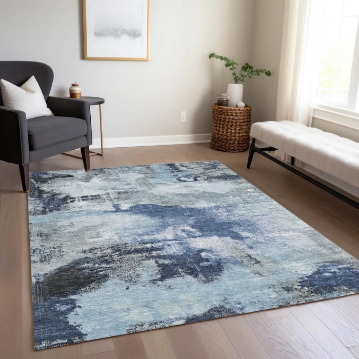 Addison Rugs Chantille Blue ACN1738 9ft. x 12ft. Rect. Rug