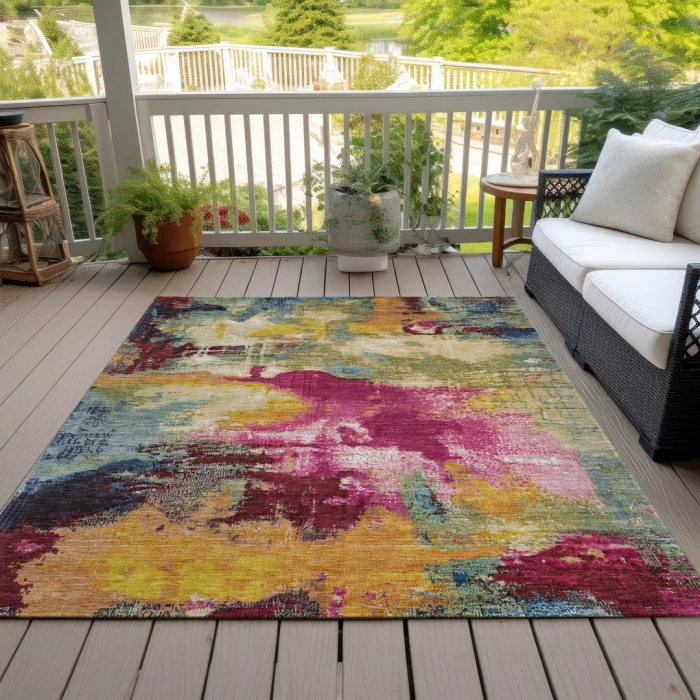 Addison Rugs Chantille Red ACN1738 9ft. x 12ft. Rect. Rug