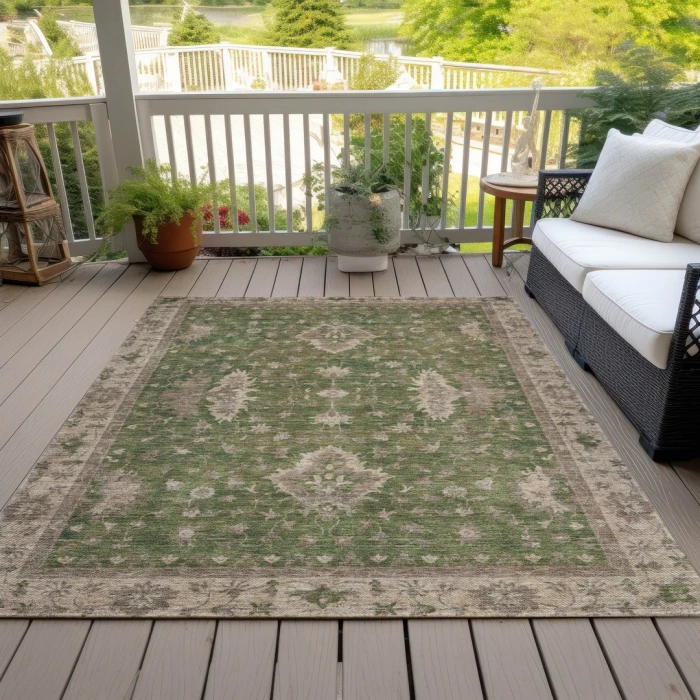 Addison Rugs Chantille Green ACN1739 8ft. x 10ft. Rect. Rug