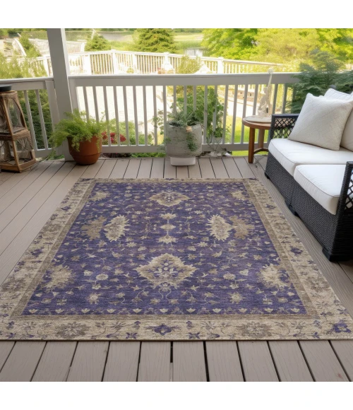 Addison Rugs Chantille Purple ACN1739 9ft. x 12ft. Rect. Rug