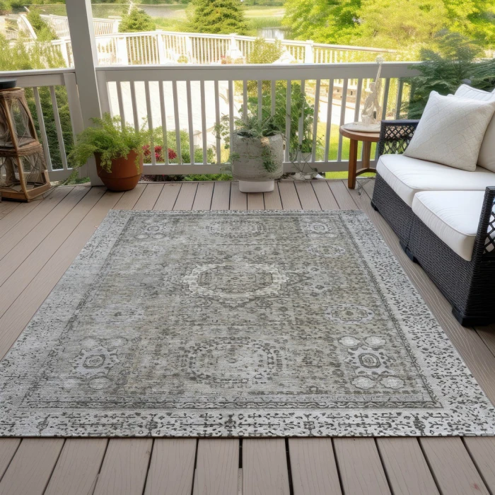 Addison Rugs Chantille Gray ACN1740 9ft. x 12ft. Rect. Rug