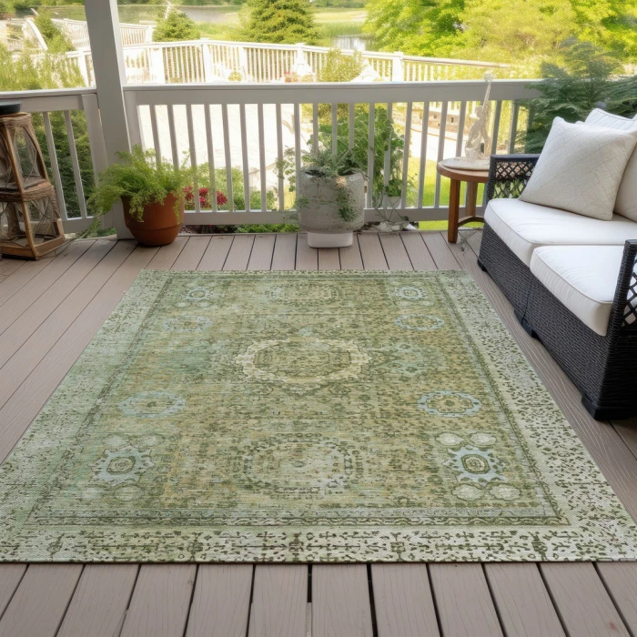 Addison Rugs Chantille Green ACN1740 5ft. x 7ft.6in. Rect. Rug