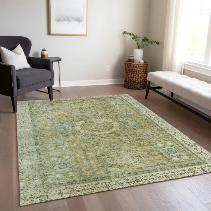 Addison Rugs Chantille Green ACN1740 5ft. x 7ft.6in. Rect. Rug