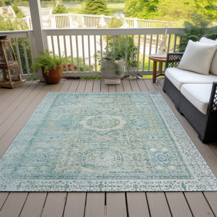 Addison Rugs Chantille Teal ACN1740 5ft. x 7ft.6in. Rect. Rug