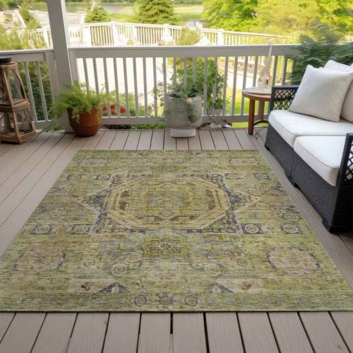 Addison Rugs Chantille Green ACN1743 5ft. x 7ft.6in. Rect. Rug
