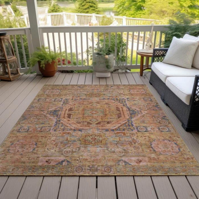 Addison Rugs Chantille Orange ACN1743 8ft. x 10ft. Rect. Rug