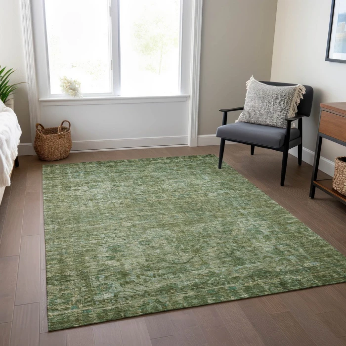 Addison Rugs Chantille Green ACN1744 9ft. x 12ft. Rect. Rug