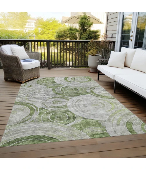 Addison Rugs Chantille Green ACN1750 9ft. x 12ft. Rect. Rug