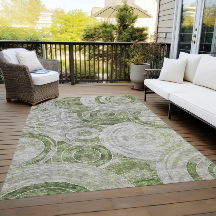 Addison Rugs Chantille Green ACN1750 8ft. x 10ft. Rect. Rug