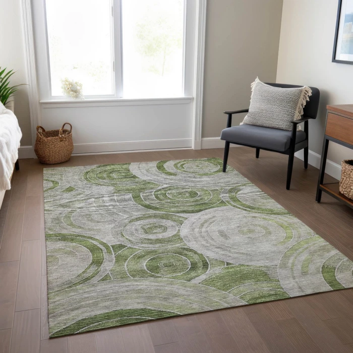 Addison Rugs Chantille Green ACN1750 8ft. x 10ft. Rect. Rug