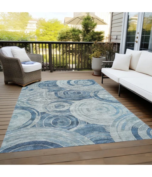 Addison Rugs Chantille Blue ACN1750 9ft. x 12ft. Rect. Rug