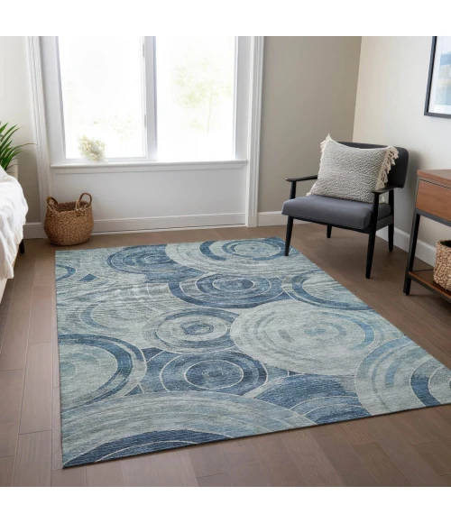 Addison Rugs Chantille Blue ACN1750 9ft. x 12ft. Rect. Rug