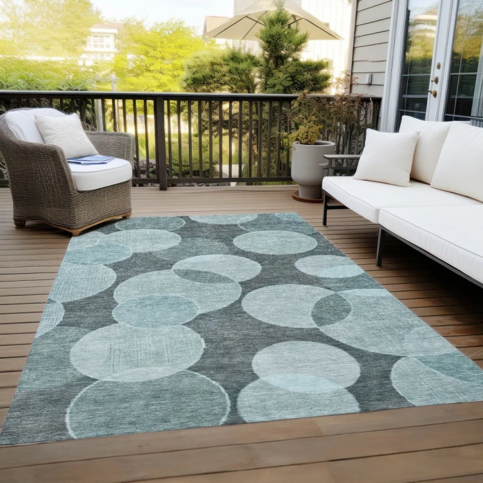 Addison Rugs Chantille Teal ACN1751 9ft. x 12ft. Rect. Rug