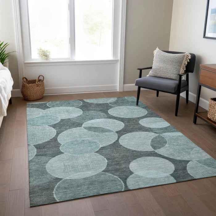Addison Rugs Chantille Teal ACN1751 9ft. x 12ft. Rect. Rug