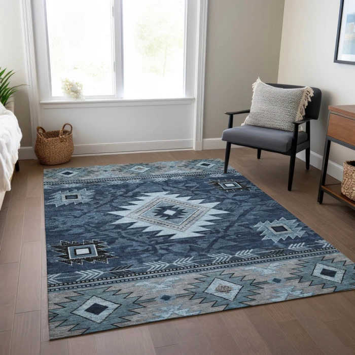 Addison Rugs Chantille Blue ACN1754 8ft. x 10ft. Rect. Rug