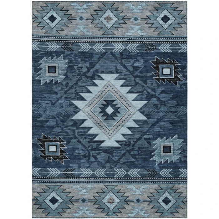 Addison Rugs Chantille Blue ACN1754 8ft. x 10ft. Rect. Rug