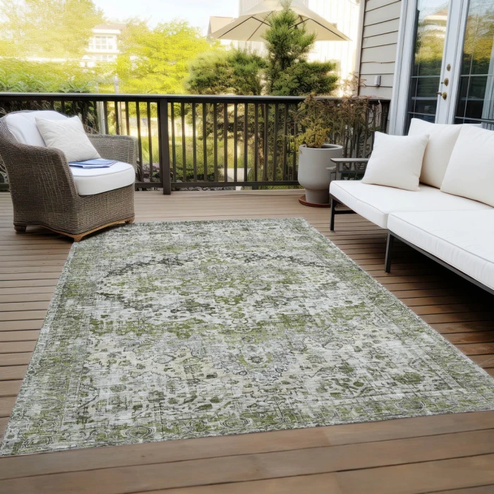 Addison Rugs Chantille Green ACN1755 9ft. x 12ft. Rect. Rug
