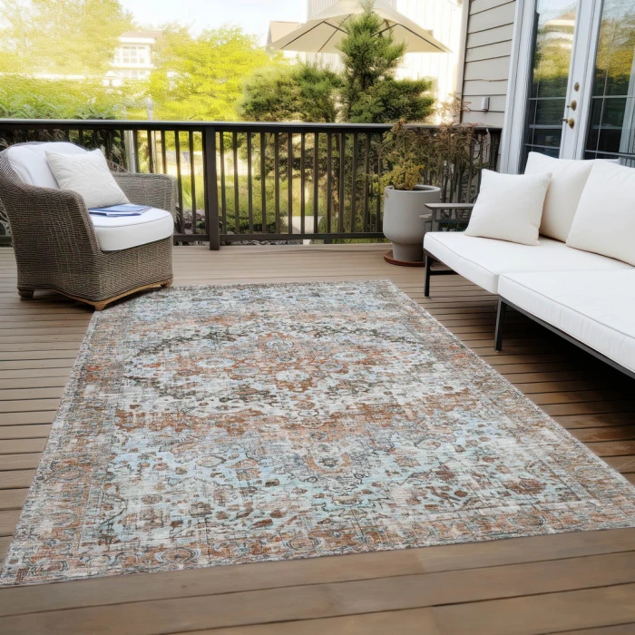 Addison Rugs Chantille Orange ACN1755 5ft. x 7ft.6in. Rect. Rug