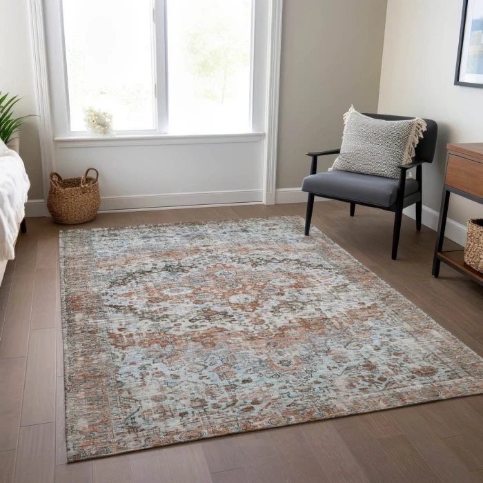 Addison Rugs Chantille Orange ACN1755 5ft. x 7ft.6in. Rect. Rug