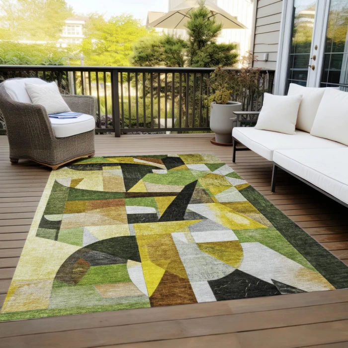 Addison Rugs Chantille Green ACN1757 8ft. x 10ft. Rect. Rug