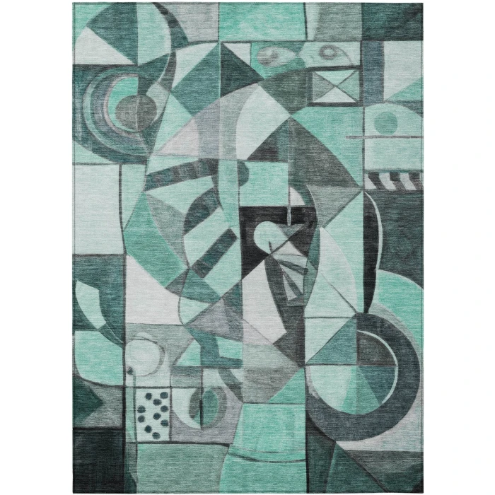 Addison Rugs Chantille Teal ACN1758 9ft. x 12ft. Rect. Rug