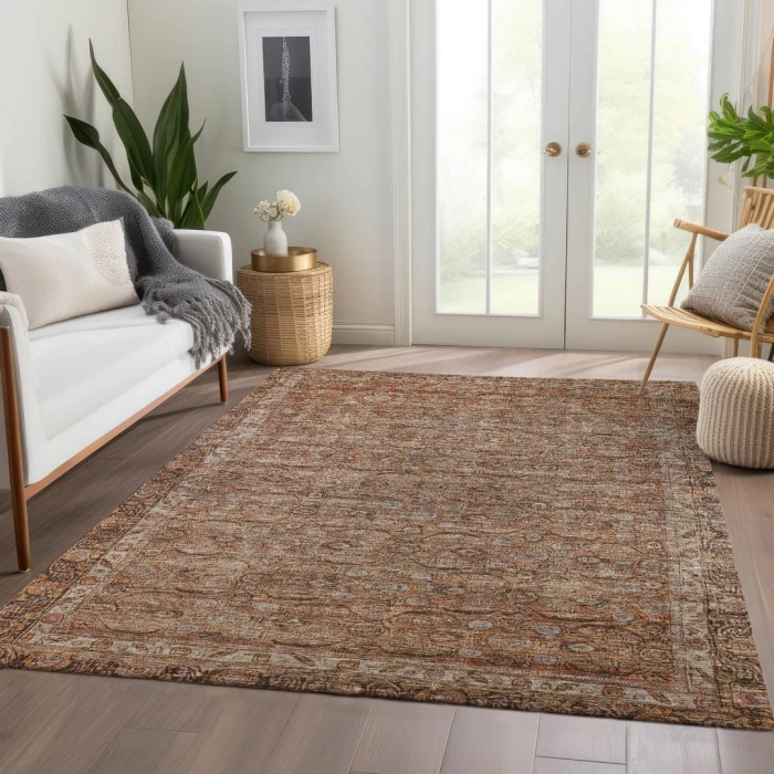 Addison Rugs Chantille Orange ACN1762 8ft. x 10ft. Rect. Rug