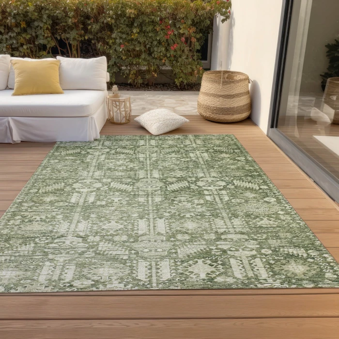 Addison Rugs Chantille Green ACN1771 9ft. x 12ft. Rect. Rug