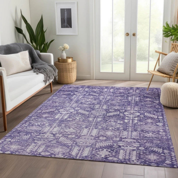 Addison Rugs Chantille Purple ACN1771 5ft. x 7ft.6in. Rect. Rug