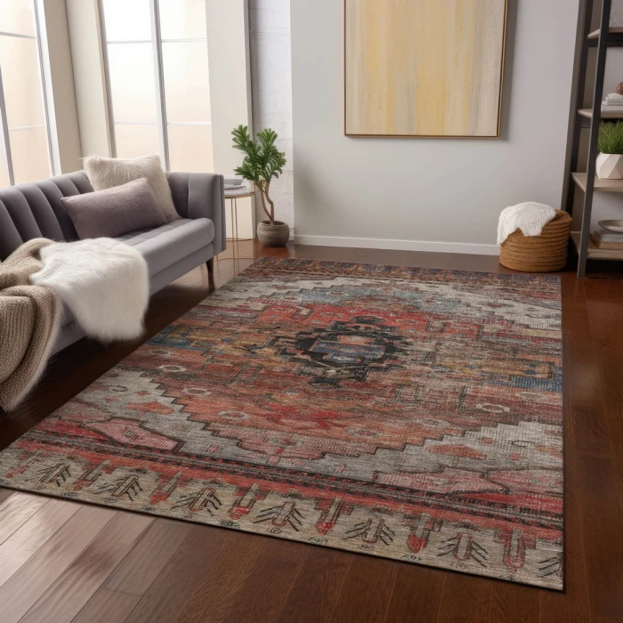 Addison Rugs Chantille Orange ACN1776 8ft. x 10ft. Rect. Rug