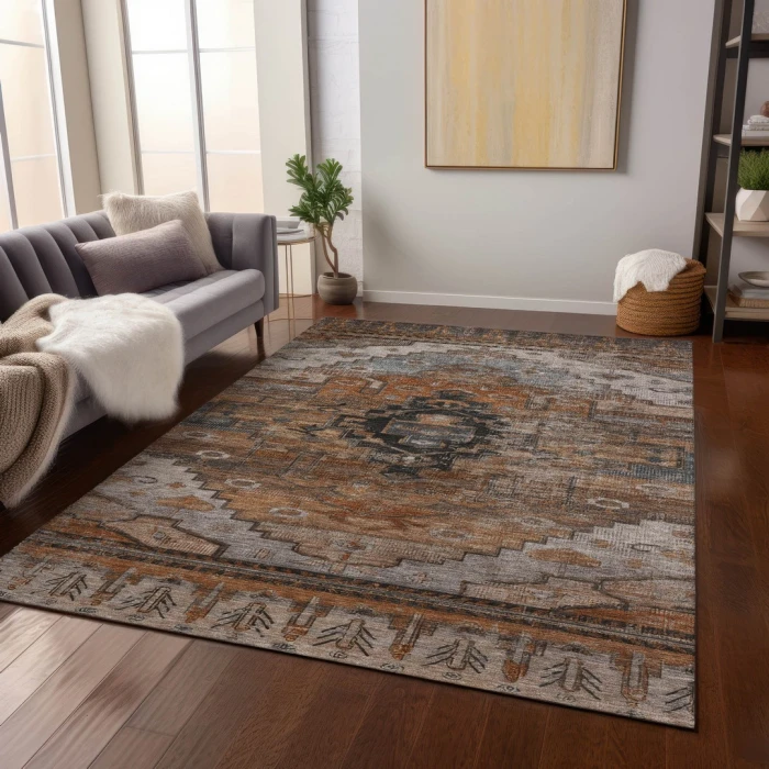 Addison Rugs Chantille Orange ACN1776 9ft. x 12ft. Rect. Rug