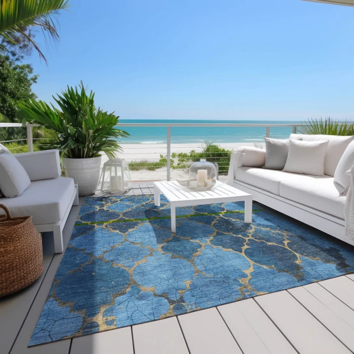 Addison Rugs Chantille Blue ACN1784 8ft. x 10ft. Rect. Rug