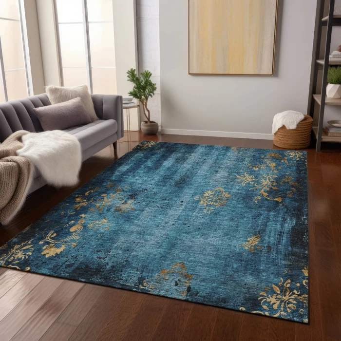 Addison Rugs Chantille Blue ACN1788 5ft. x 7ft.6in. Rect. Rug