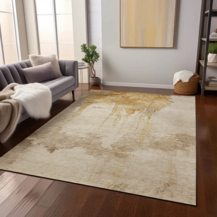 Addison Rugs Chantille Gold ACN1791 8ft. x 10ft. Rect. Rug