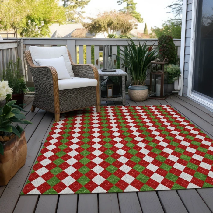 Addison Rugs Chantille Red ACN1812 5ft. x 7ft.6in. Rect. Rug