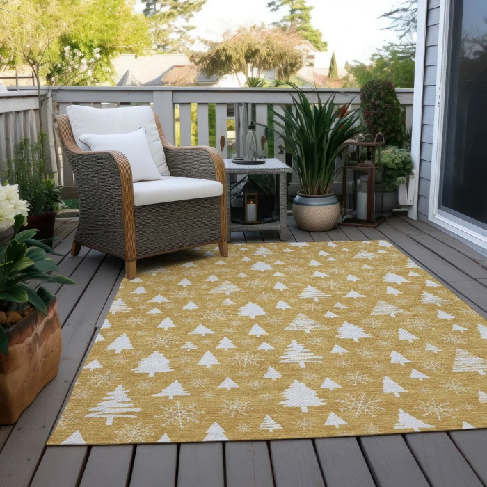 Addison Rugs Chantille Gold ACN1815 8ft. x 10ft. Rect. Rug